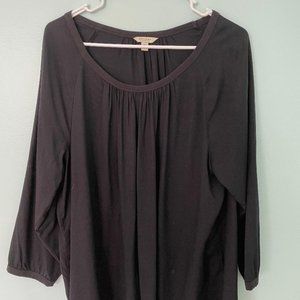 Womens Black Sonoma Long Sleeve top XL